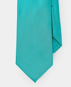 Turquoise Seven Fold Silk Tie