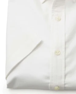White Classic Fit Short Sleeve Oxford Shirt