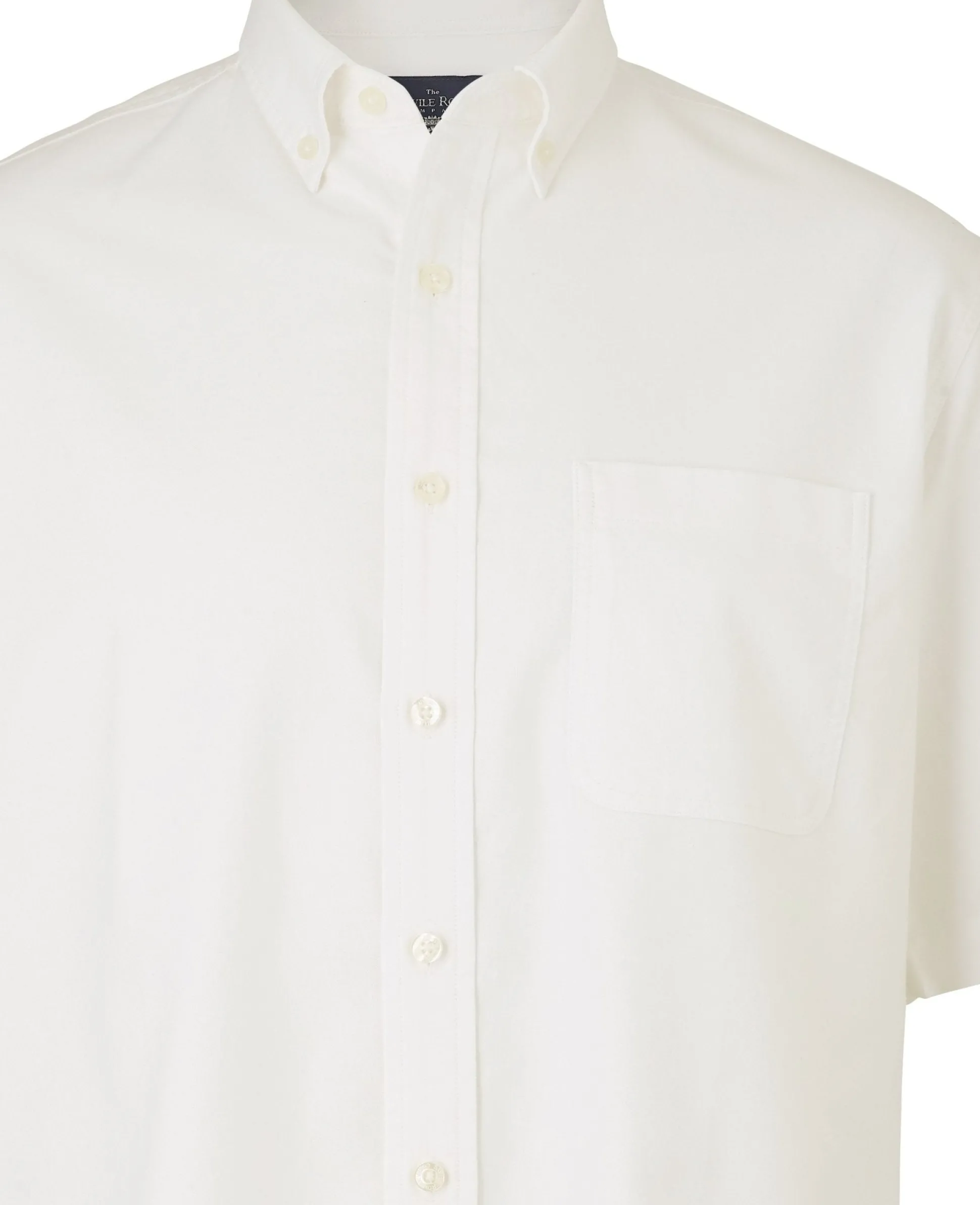 White Classic Fit Short Sleeve Oxford Shirt