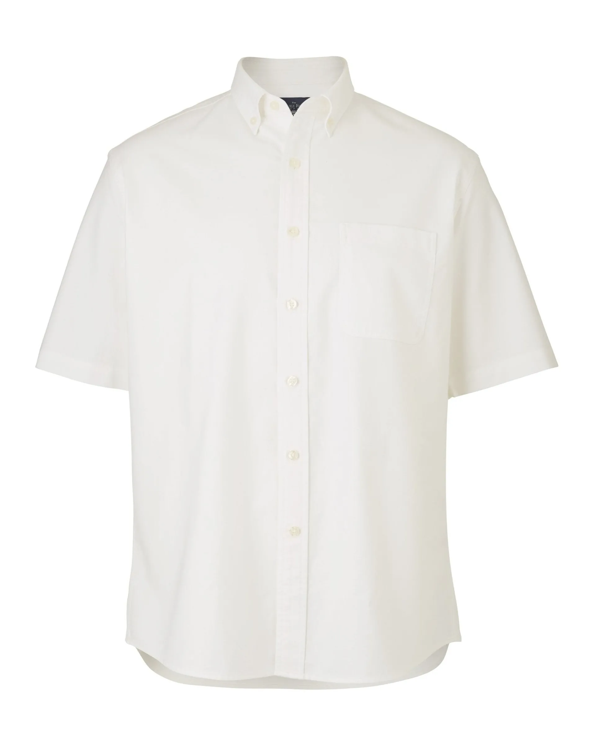 White Classic Fit Short Sleeve Oxford Shirt