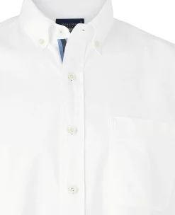 White Classic Fit Short Sleeve Oxford Shirt