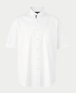 White Classic Fit Short Sleeve Oxford Shirt