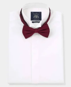 White Classic Fit Wing Collar Formal Shirt - Double Cuff