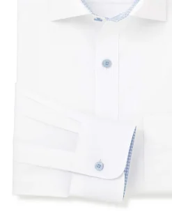 White Cotton Poplin Classic Fit Formal Shirt - Single Cuff