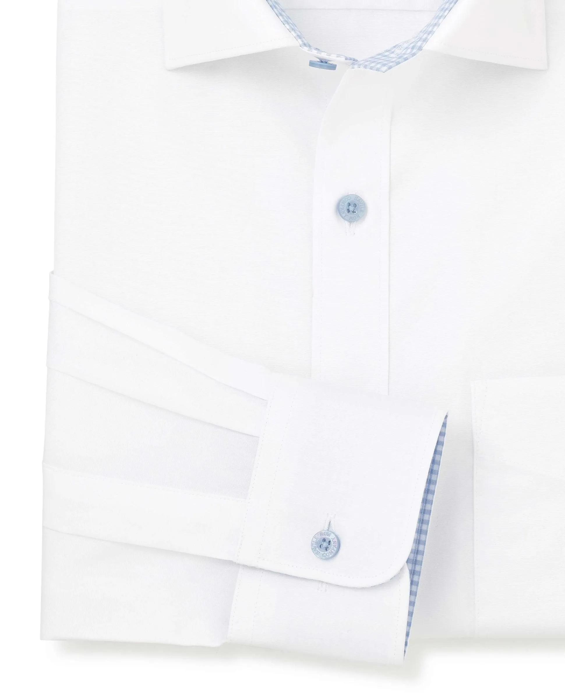 White Cotton Poplin Classic Fit Formal Shirt - Single Cuff