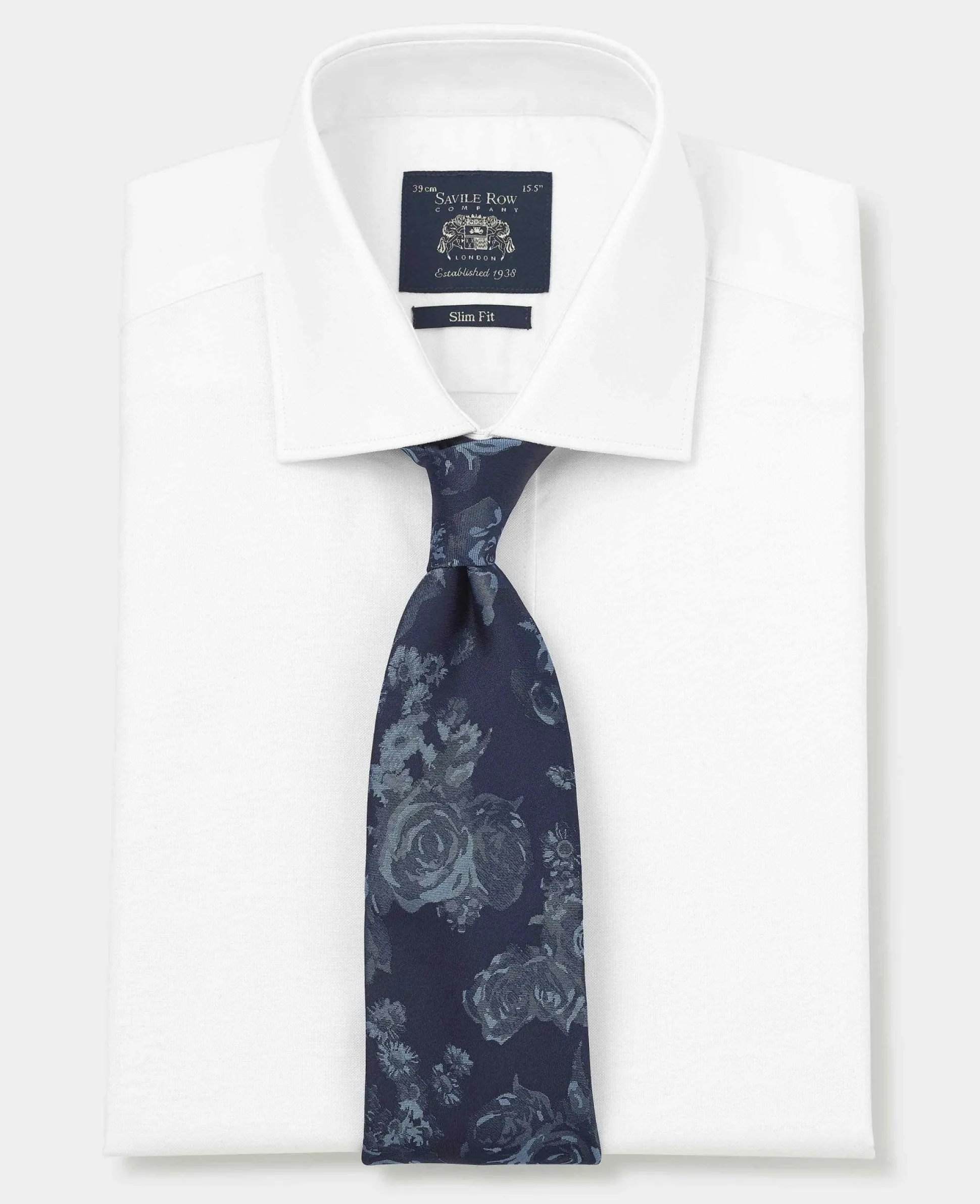 White Pinpoint Cotton Slim Fit Formal Shirt - Single Cuff