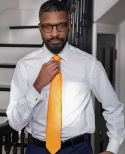 White Poplin Classic Fit Formal Shirt - Single or Double Cuff