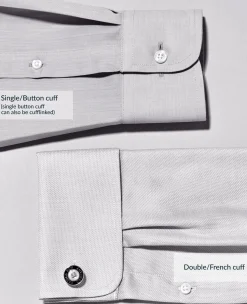 White Poplin Classic Fit Formal Shirt - Single or Double Cuff