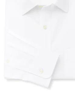 White Poplin Classic Fit Formal Shirt - Single or Double Cuff