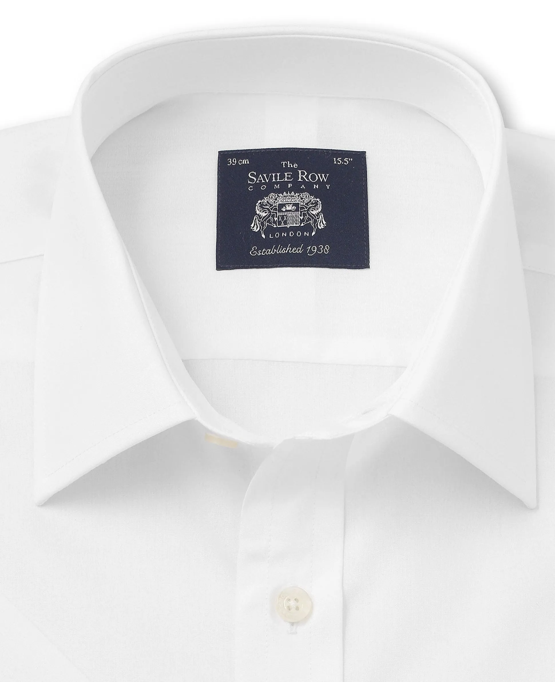 White Poplin Classic Fit Short Sleeve Formal Shirt