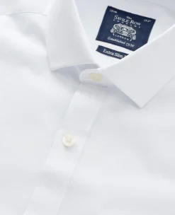 White Poplin Extra Slim Fit Shirt - Single or Double Cuff