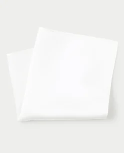 White Silk Pocket Square