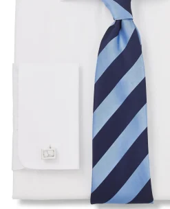 White Slim Fit Cotton Poplin Formal Shirt - Single or Double Cuff