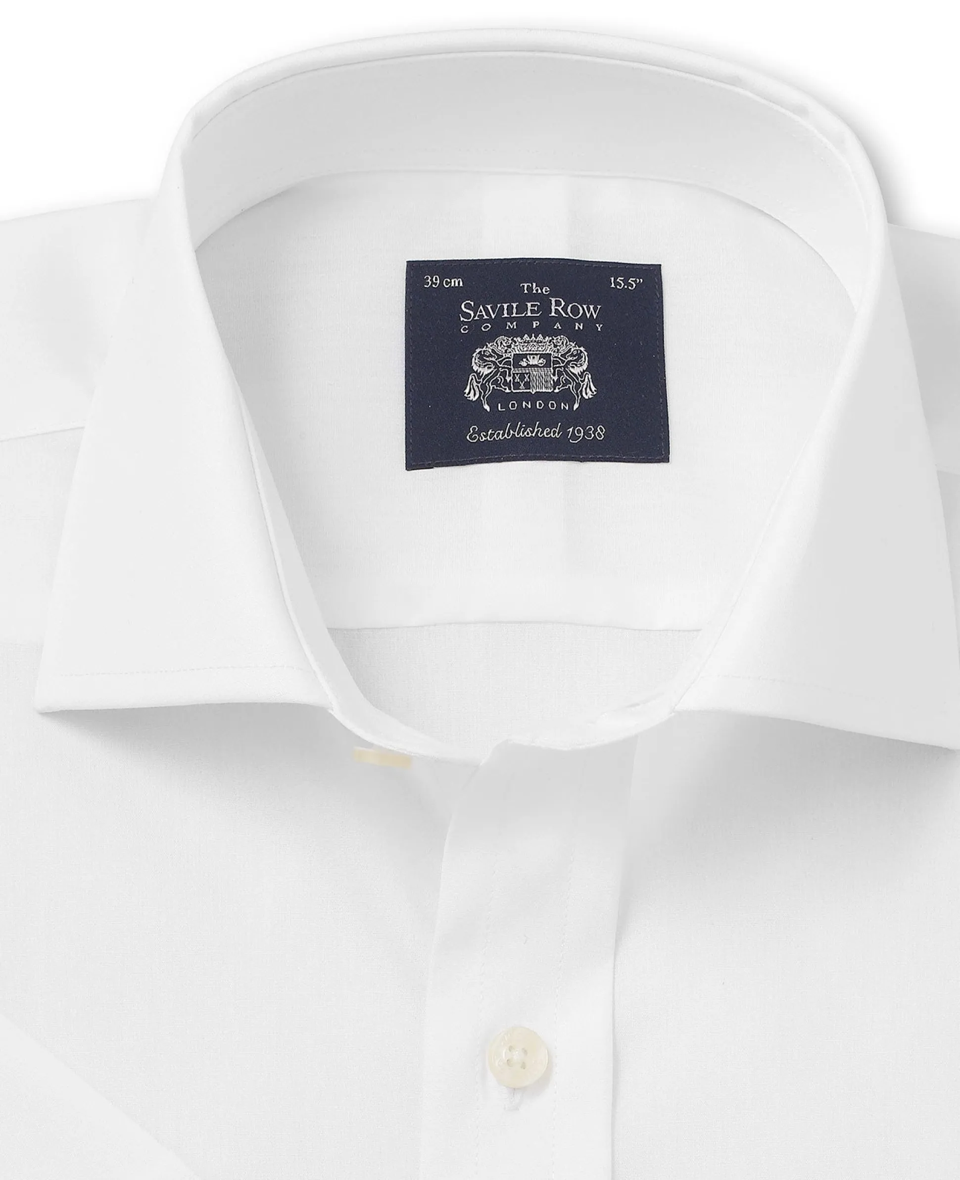 White Slim Fit Short Sleeve Shirt
