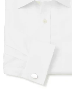 White Twill Classic Fit Shirt - Single or Double Cuff