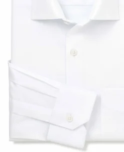 White Two-Ply Cotton Classic Fit Gold Label Premium Formal Shirt
