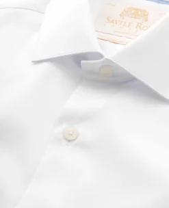 White Two-Ply Cotton Classic Fit Gold Label Premium Formal Shirt