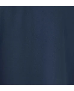 Women's Navy Viscose Twill Grandad Collar Shirt