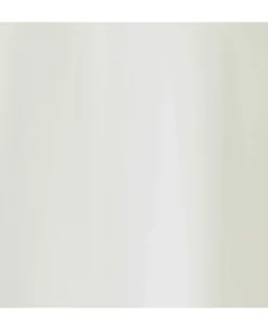 Women's Off White Viscose Twill Grandad Collar Shirt
