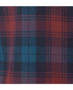 Women's Red Brushed Cotton Check Casual Shirt