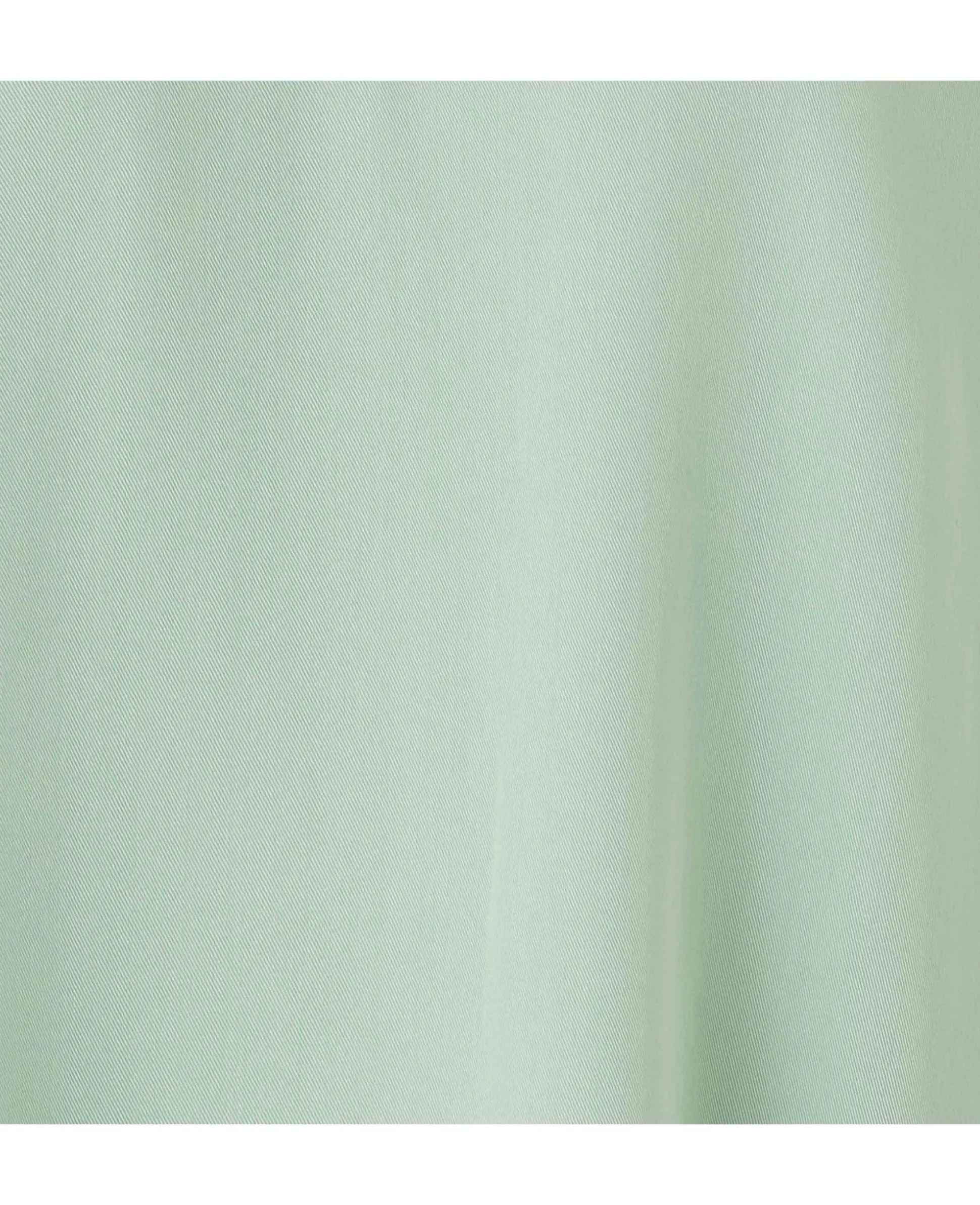 Women's Sage Green Viscose Twill Grandad Collar Shirt