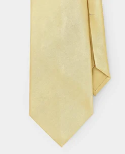 Yellow Seven Fold Silk Tie