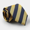 Yellow Stripe Silk Tie