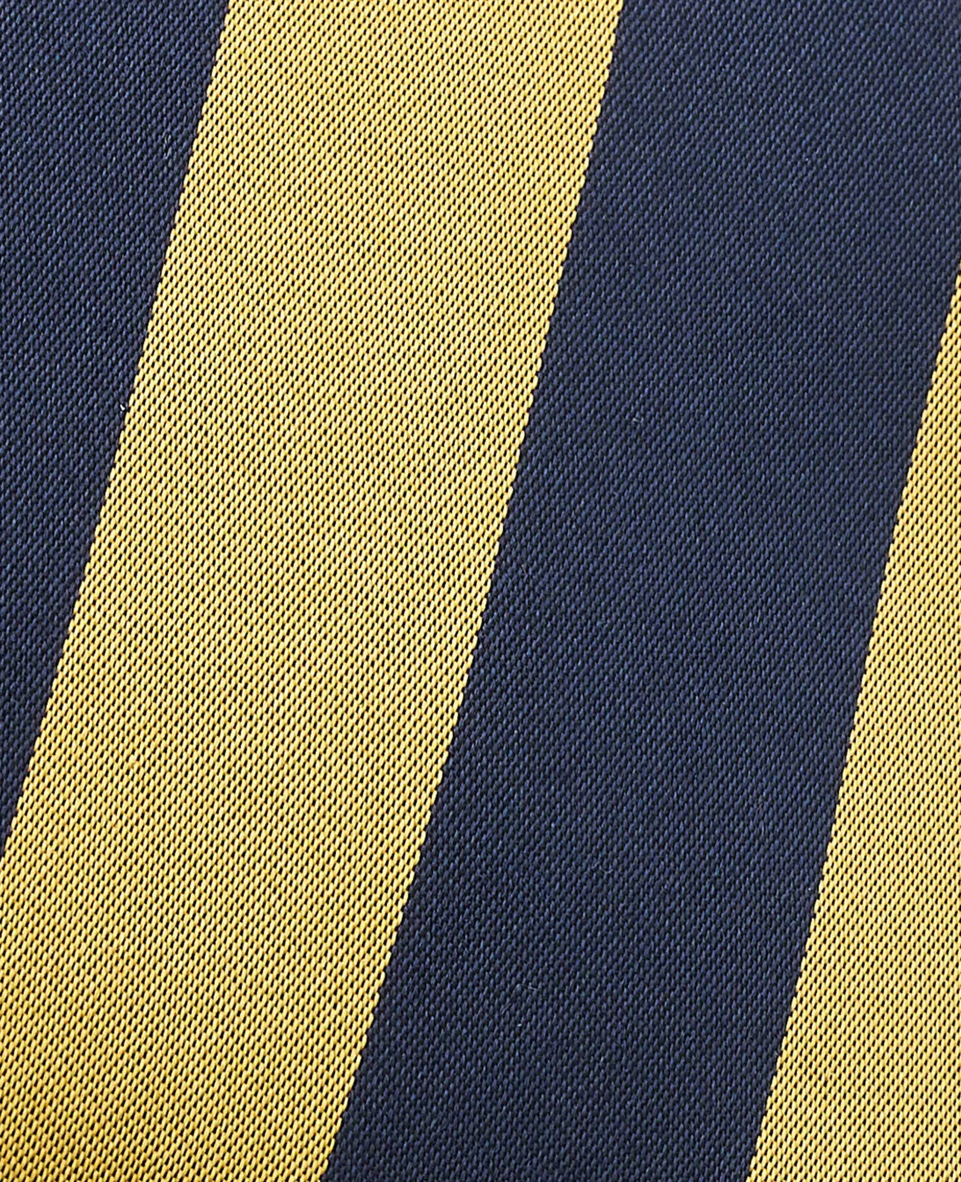 Yellow Stripe Silk Tie